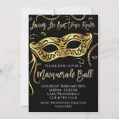 Mardi Gras Masquerade Ball Invitation (Devant)