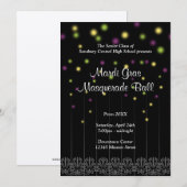 Mardi Gras masquerade confetti prom danbal Kaart (Voorkant / Achterkant)