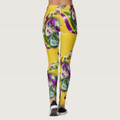 Mardi gras masquerade costuum party leggings (Achterkant)