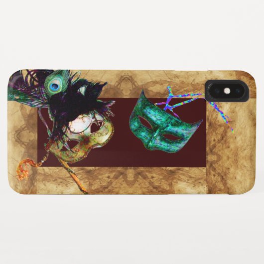 MARDI GRAS MASQUERADE MASKS-perkament Case-Mate iPhone Case (Achterkant (horizontaal))