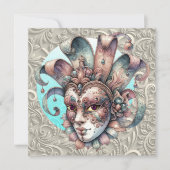 Mardi Gras Masquerade Party Invitation (Devant)