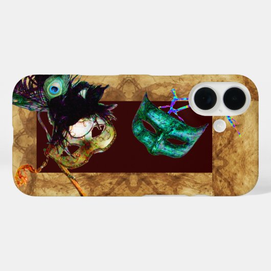 MARDI GRAS MASQUERADE-perkament Case-Mate iPhone Case (Achterkant (horizontaal))
