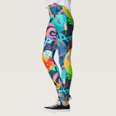 Mardi Gras Masquerade Pop Fashion Leggings (Gauche)
