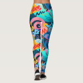 Mardi Gras Masquerade Pop Fashion Leggings (Dos)