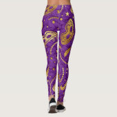 Mardi Gras Masquerade Pop Fashion Leggings (Dos)