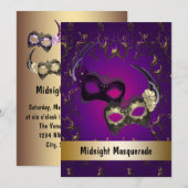 Mardi Gras Masquerade Prom Uitnodigingen (Voorkant / Achterkant)