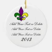 Mardi Gras - Masquerade - SRF Keramisch Ornament (Achterkant)