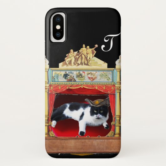 MARDI GRAS MASQUERADE THEATER CAT-Monogram Case-Mate iPhone Case (Achterkant)