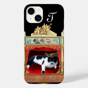 MARDI GRAS MASQUERADE THEATER CAT-Monogram Case-Mate iPhone 14 Hoesje