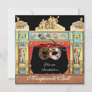 MARDI GRAS MASQUERADEBAL MASKERS THEATER PODIUM KAART