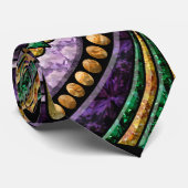 Mardi Gras Medallion Stropdas (Opgerold)