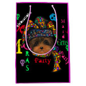 Mardi GRAS Medium Cadeauzakje (Voorkant)