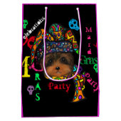 Mardi GRAS Medium Cadeauzakje (Achterkant)