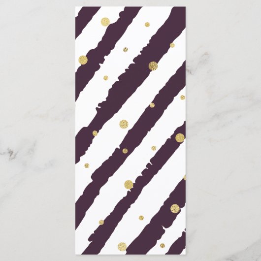 Mardi Gras Menu Thématique Modèle (Dos)