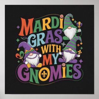Mardi Gras Met Mijn Kabouters Poster