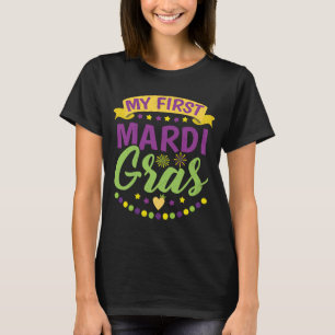 Mardi Gras Mijn eerste drukke grafische parade T-shirt
