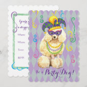Mardi Gras Miniature Podle Kaart (Voorkant / Achterkant)
