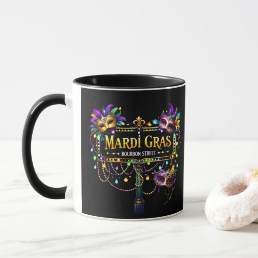 Mardi Gras Mok (Met donut)