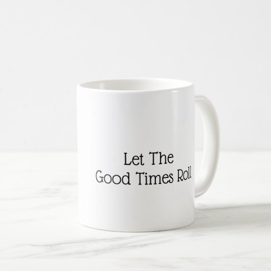 Mardi Gras Mok-Let the Good Times Roll Koffiemok (Voorkant rechts)