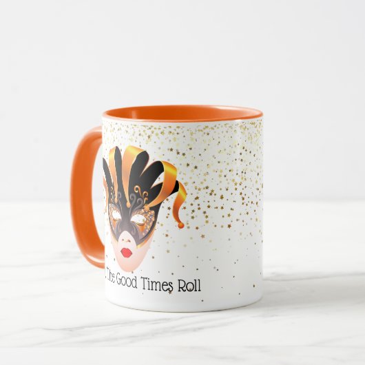 Mardi Gras Mok-Let the Good Times Roll Mok (Voorkant links)