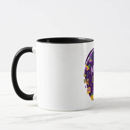 Mardi Gras Mug pour fêter le festival Facemask (Gauche)