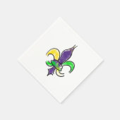 Mardi Gras Napkin Servet (Hoek)