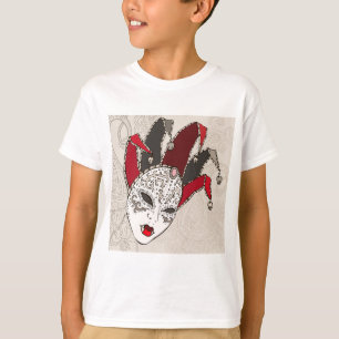Mardi Gras Narrenmasker Venetiaans Carnaval T-shirt