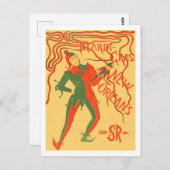 Mardi Gras nester kleurenillustratie Briefkaart (Voorkant / Achterkant)