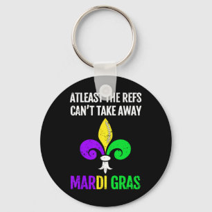 Mardi Gras New Orleans Gras Grappig Voetbal Gift Sleutelhanger