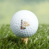 Mardi Gras New Orleans illustration Golfballen (Insitu Shirt)