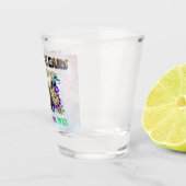 Mardi Gras New Orleans kralen masker Nola Shot Glas (Rechts)