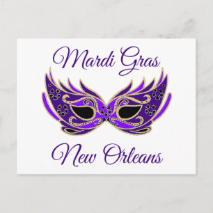 Mardi Gras New Orleans Masker Briefkaart