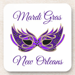 Mardi Gras New Orleans Masker Onderzetter