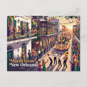 Mardi Gras New Orleans, VS Briefkaart
