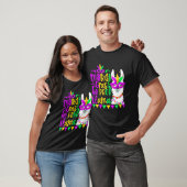Mardi Gras No Prob Llama Alpaca Funny Carnival Par T-shirt (Unisex)
