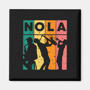 Mardi Gras Nola New Orleans Carnaval 2025 Jazz RET Magneet