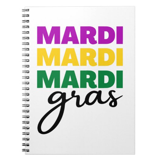 Mardi Gras Notitieboek (Voorkant)
