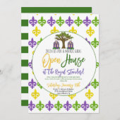 Mardi Gras Open House Invitation (Devant / Derrière)