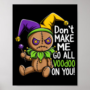Mardi Gras-optocht Stitch Voodoo-pop Jester Spooka Poster