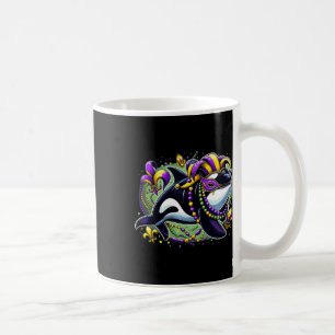 Mardi Gras Orca Whale Koffiemok