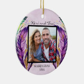 Mardi Gras Ornement Photo Daté (Droite)
