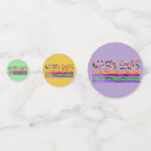 Mardi Gras Paarse groen geel Confetti (Voorkanten)