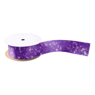 Mardi Gras Paarse Kleur Glitter Stripe Bling Lint
