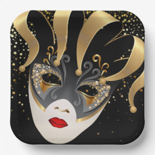 Mardi Gras Paper Borden Papieren Bordje
