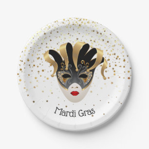 Mardi Gras Paper Borden Papieren Bordje