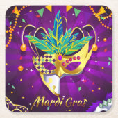 Mardi Gras Paper Onderzetter (Voorkant)
