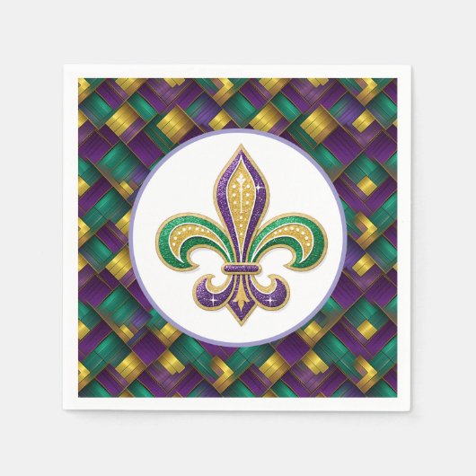 Mardi Gras Papier  Servet (Voorkant)