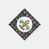 Mardi Gras Papier  Servet (Hoek)