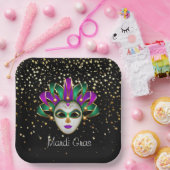 Mardi Gras Papieren Bordje (Feest)