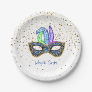 Mardi Gras Papieren Bordje